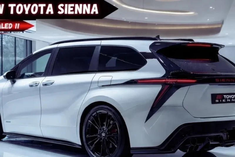 Toyota Sienna 2026 का खुलासा: बोल्ड लुक, पावरफुल इंजन और आधुनिक SUV फीचर्स