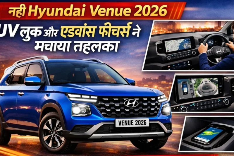 Hyundai Venue 2026 : SUV लुक और एडवांस फीचर्स ने मचाया तहलका