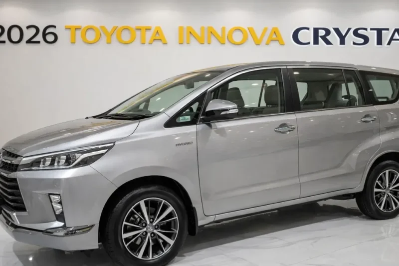 नई Innova Crysta 2026 दमदार डीज़ल इंजन और प्रीमियम MPV कम्फर्ट के साथ लौटी